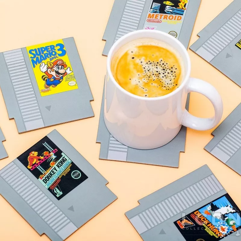 Nintendo NES Pack of 8 Coasters Cartridges