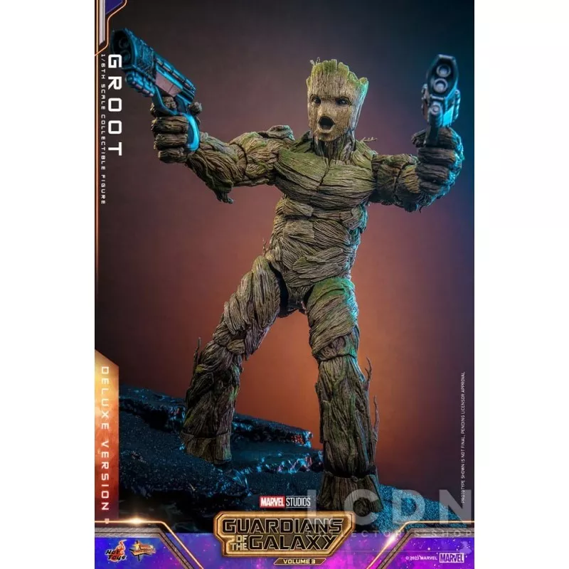 Hot Toys MMS707 Les Gardiens de la Galaxie Vol. 3 Collectible Action Figure 1/6 Groot (Deluxe Version) 32cm