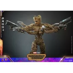 Hot Toys MMS707 Les Gardiens de la Galaxie Vol. 3 Collectible Action Figure 1/6 Groot (Deluxe Version) 32cm