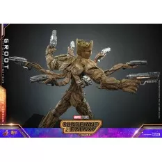 Hot Toys MMS707 Les Gardiens de la Galaxie Vol. 3 Collectible Action Figure 1/6 Groot (Deluxe Version) 32cm