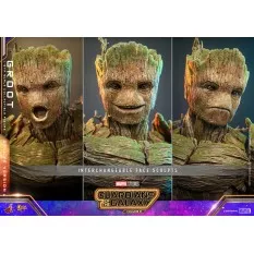 Hot Toys MMS707 Les Gardiens de la Galaxie Vol. 3 Collectible Action Figure 1/6 Groot (Deluxe Version) 32cm