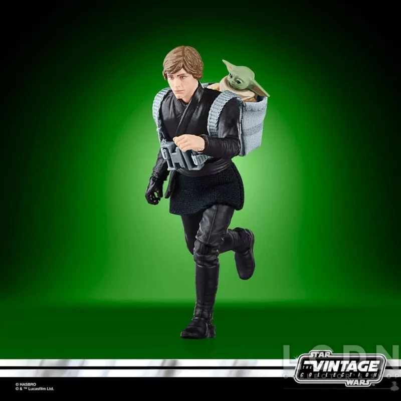 Star Wars: Le Livre de Boba Fett Vintage Collection Action Figurine Luke Skywalker &amp; Grogu 10cm