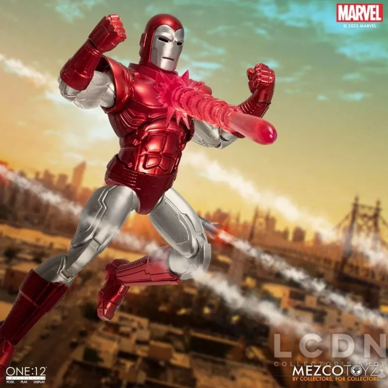 Marvel Action Figure 1 12 Iron Man Silver Centurion Edition 16cm