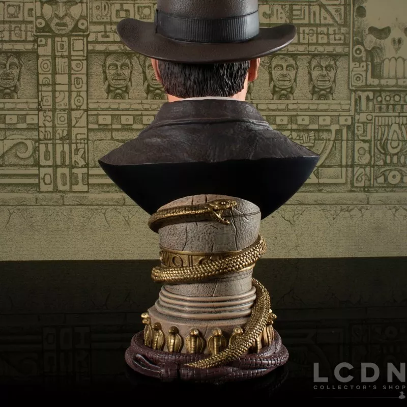 Indiana Jones Les Aventuriers de l&#039;arche perdue Legends in 3D Buste 1/2 Indiana Jones 25cm