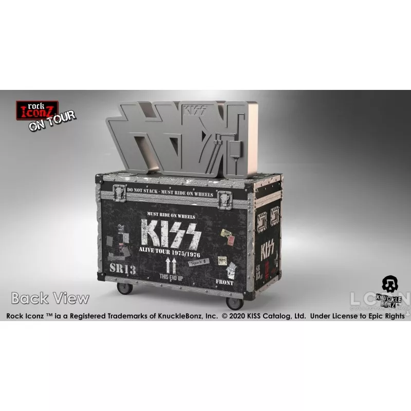 Rock Iconz on Tour: KISS - Alive Road Case with Stage Sign and Stage Backdrop Set