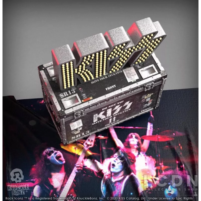 Rock Iconz on Tour: KISS - Alive Road Case with Stage Sign and Stage Backdrop Set