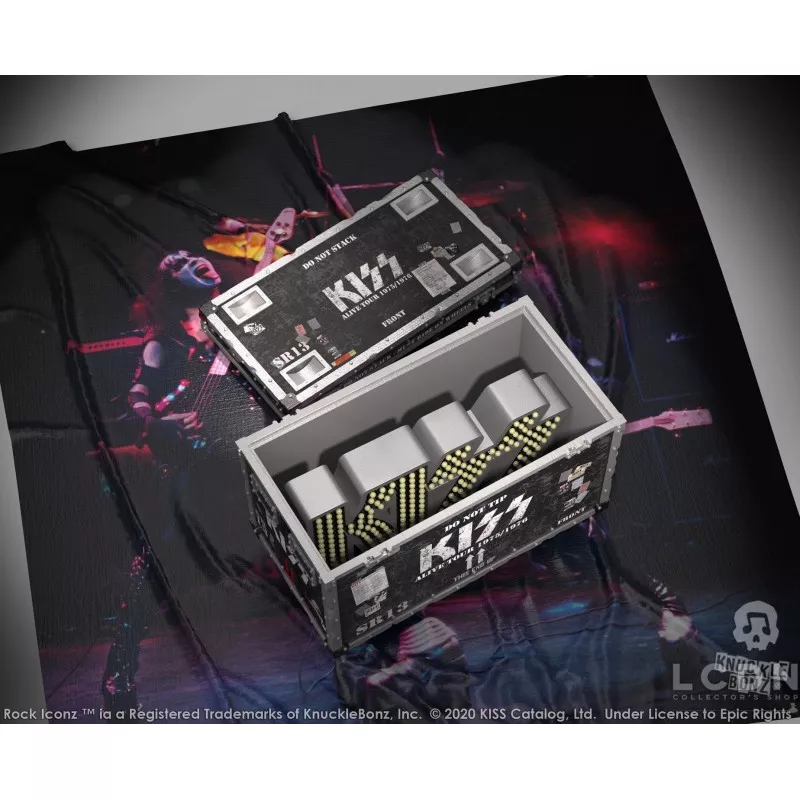 Rock Iconz on Tour: KISS - Alive Road Case with Stage Sign and Stage Backdrop Set
