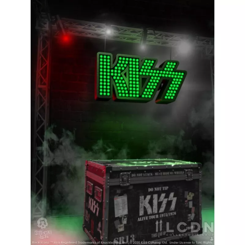 Rock Iconz on Tour: KISS - Alive Road Case with Stage Sign and Stage Backdrop Set