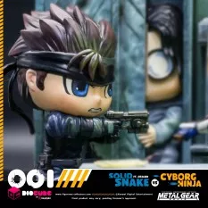 Metal Gear Solid Figure Solid Snake Vs Cyborg Ninja Ft. Otacon Diocube 15cm
