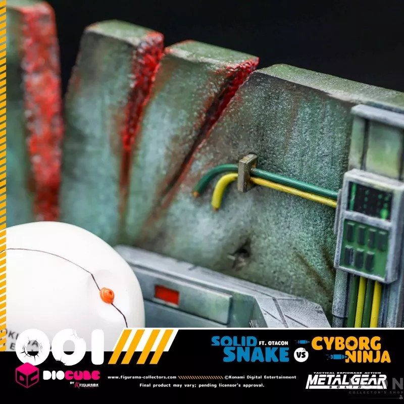 Metal Gear Solid Figure Solid Snake Vs Cyborg Ninja Ft. Otacon Diocube 15cm