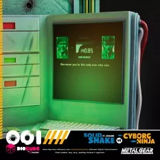 Metal Gear Solid Figure Solid Snake Vs Cyborg Ninja Ft. Otacon Diocube 15cm
