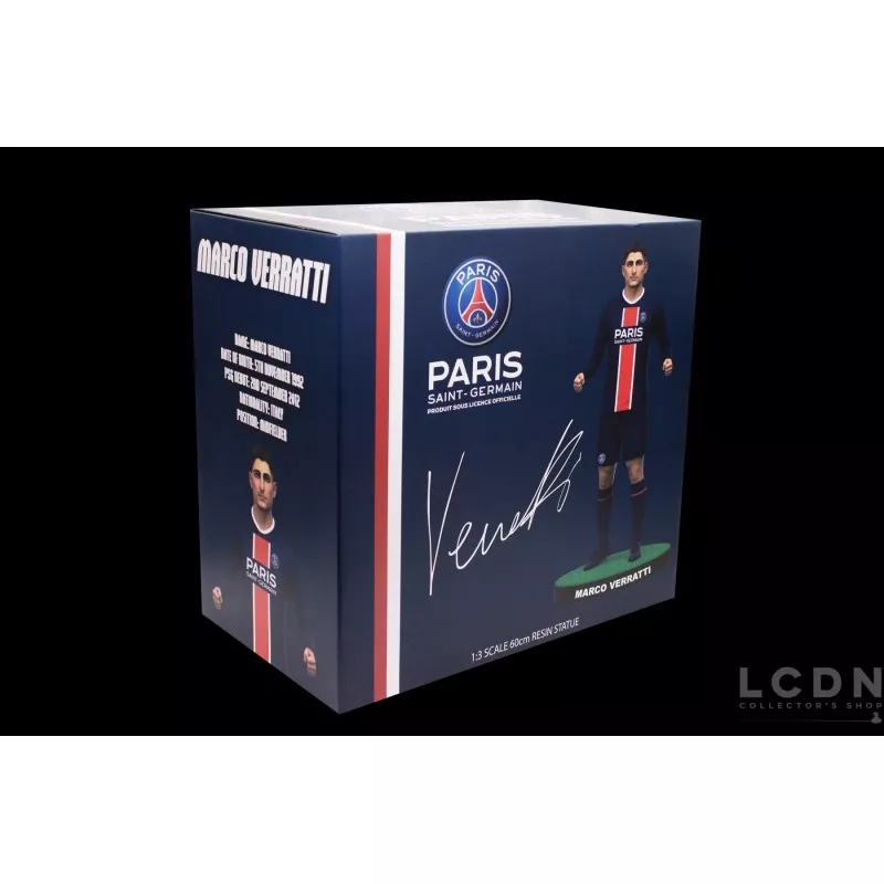 Football&#039;s Finest: Paris Saint-Germain Statue 1/3 Marco Verratti 60cm