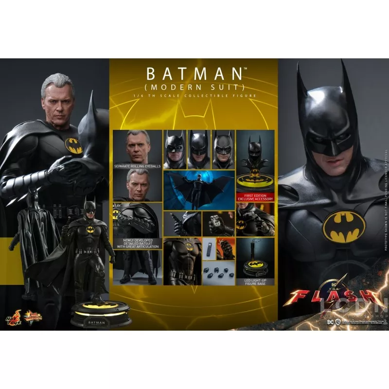 Hot Toys MMS712 The Flash Collectible Action Figure 1/6 Batman (Modern Suit) 30cm