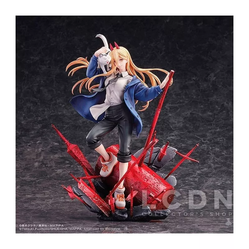 Chainsaw Man Figurine 1/7 Power &amp; Meowy 28cm