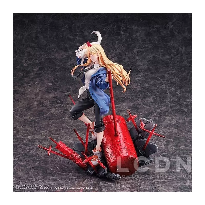 Chainsaw Man Figurine 1/7 Power &amp; Meowy 28cm
