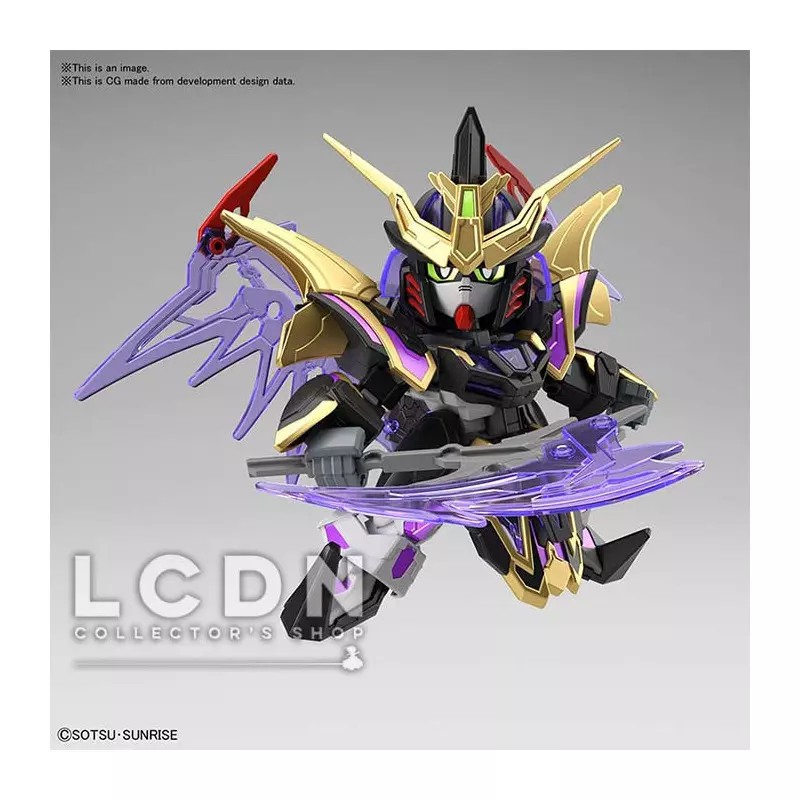 SD Sangoku Soketsuden Xu Huang Gundam Deathscythe Maquette 8cm
