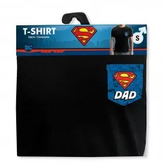 DC Comics Superman T-Shirt Black Men DAD Family&Friends