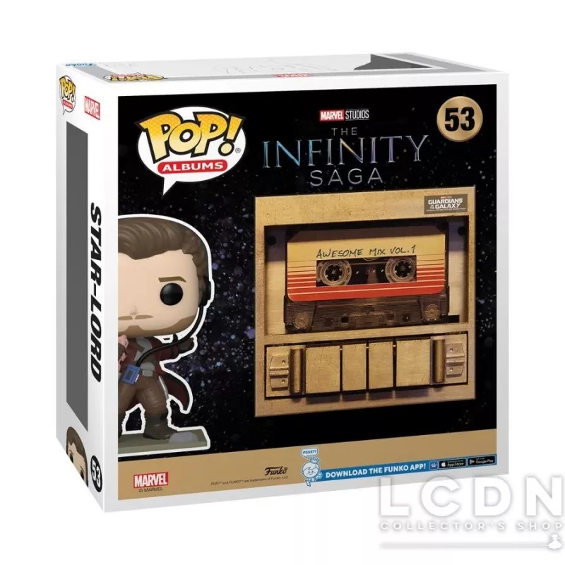 Les Gardiens de la Galaxie POP! Albums Star Lord Awesome Mix VOL.1 Vinyle Figurine n°53