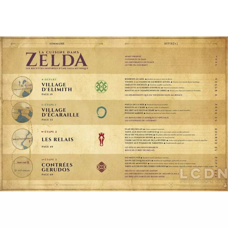 Zelda Recipe book The Kitchen in Zelda (French)