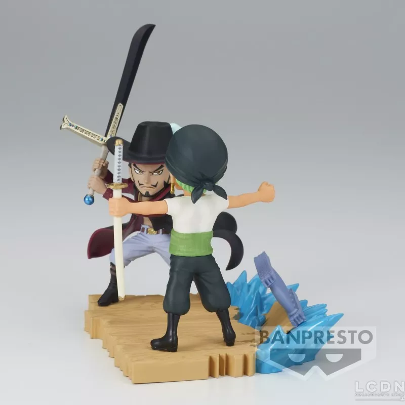 One Piece Figure WCF Log Stories Roronoa Zoro Vs Dracule Mihawk 7cm