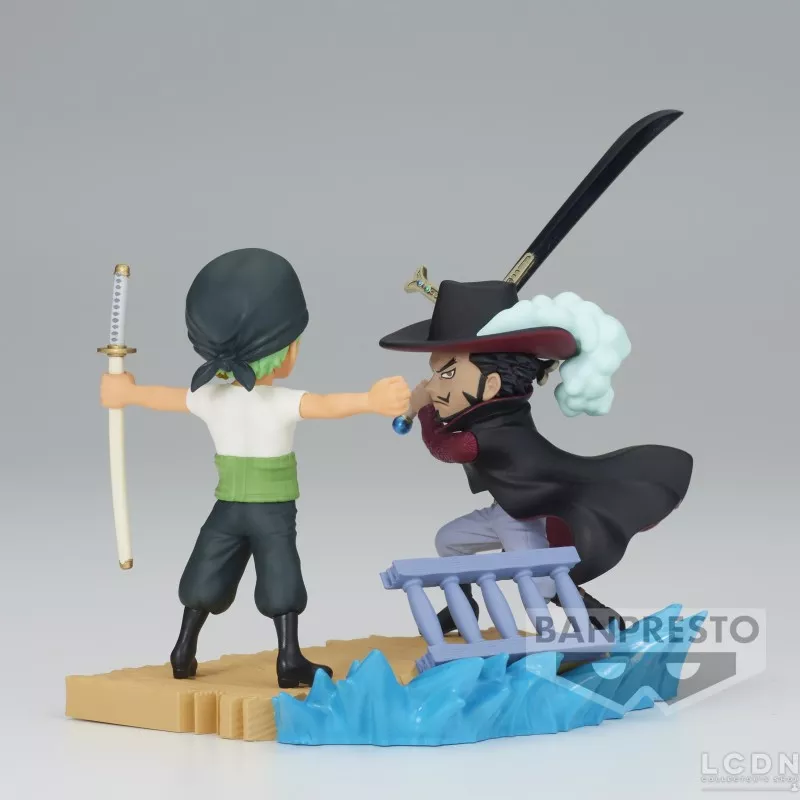 One Piece Figure WCF Log Stories Roronoa Zoro Vs Dracule Mihawk 7cm