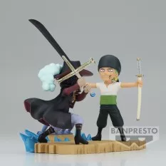 One Piece Figure WCF Log Stories Roronoa Zoro Vs Dracule Mihawk 7cm