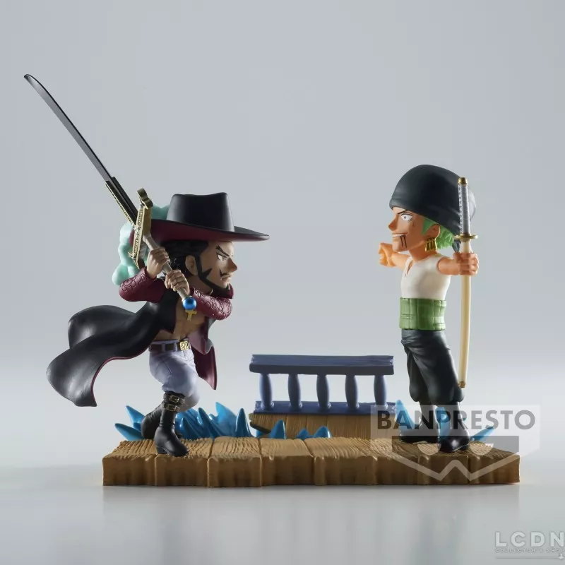 One Piece Figure WCF Log Stories Roronoa Zoro Vs Dracule Mihawk 7cm
