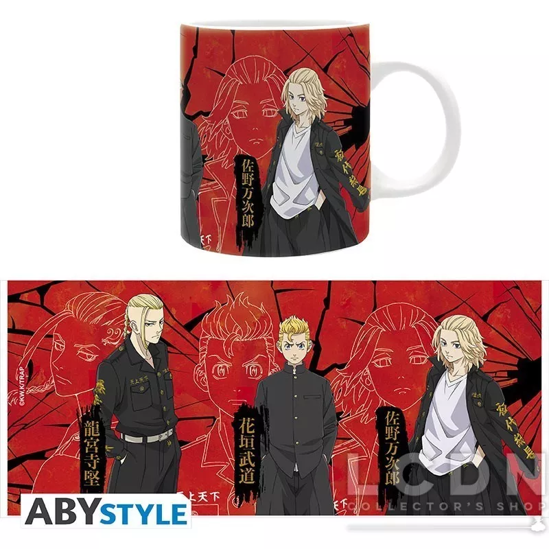 Tokyo Revengers Mug Draken, Takemichi, &amp; Mikey 320ml