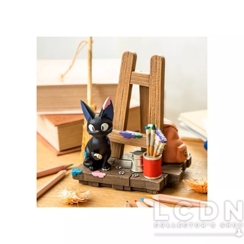 Kiki La Petite Sorcière (Kiki&#039;s Delivery Service) Statue Jiji Chevalet &amp; Calendrier 12cm