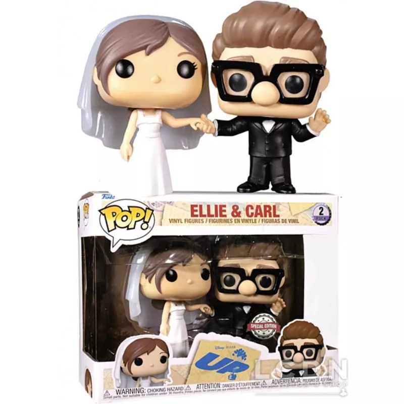 Là-haut UP POP! 2 Pack Ellie & Carl Wedding Exclusive Vinyle Figurine 10cm
