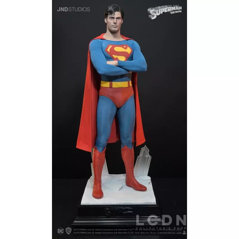 Superman (1978) Christopher Reeve Statue Clark Kent Dual Version 1/3 Hyperreal Movie JND Studios 72cm