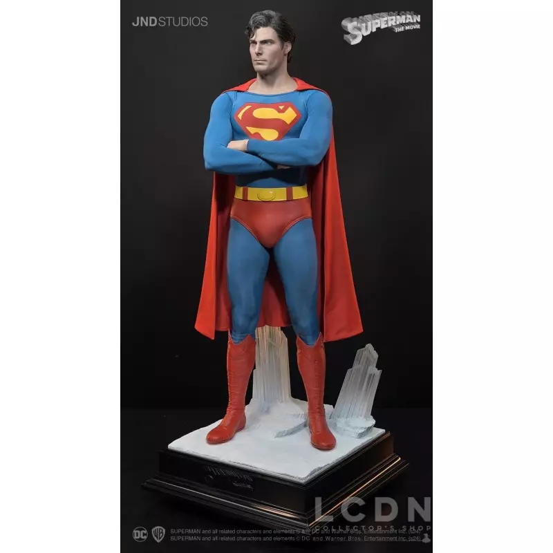Superman (1978) Christopher Reeve Statue Clark Kent Dual Version 1/3 Hyperreal Movie JND Studios 72cm