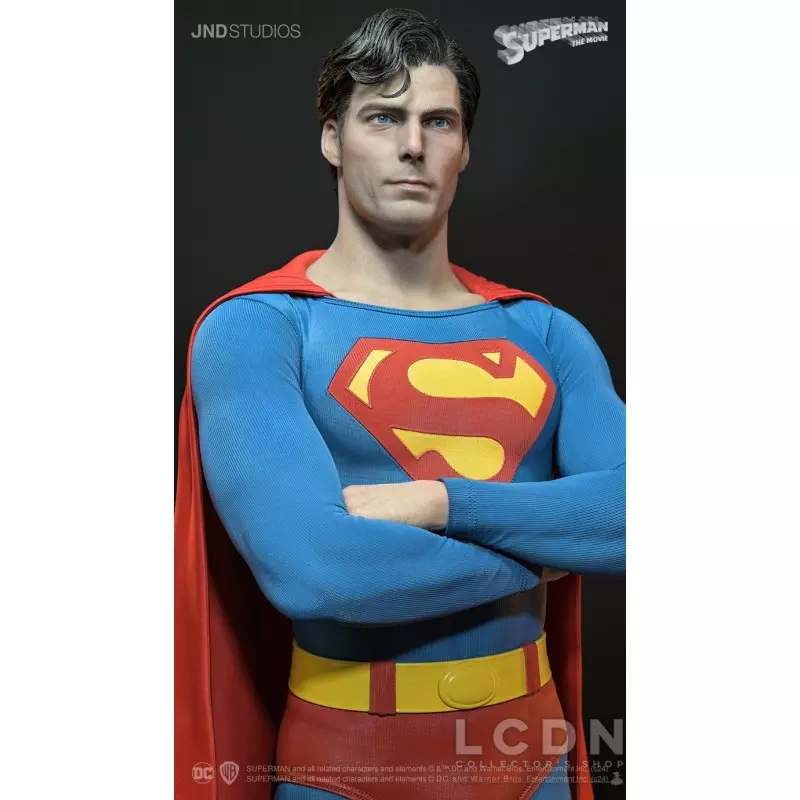 Superman (1978) Christopher Reeve Statue Clark Kent Dual Version 1/3 Hyperreal Movie JND Studios 72cm