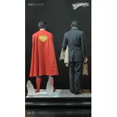 Superman (1978) Christopher Reeve Statue Clark Kent Dual Version 1/3 Hyperreal Movie JND Studios 72cm