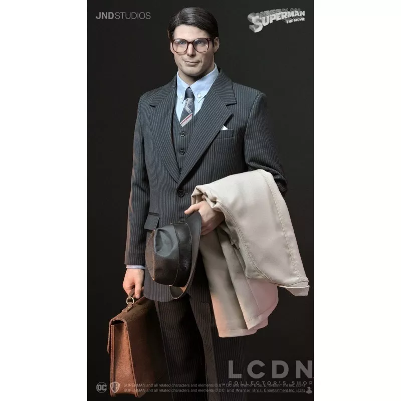 Superman (1978) Christopher Reeve Statue Clark Kent Dual Version 1/3 Hyperreal Movie JND Studios 72cm