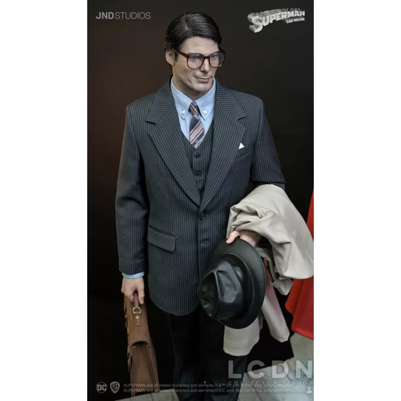 Superman (1978) Christopher Reeve Statue Clark Kent Dual Version 1/3 Hyperreal Movie JND Studios 72cm