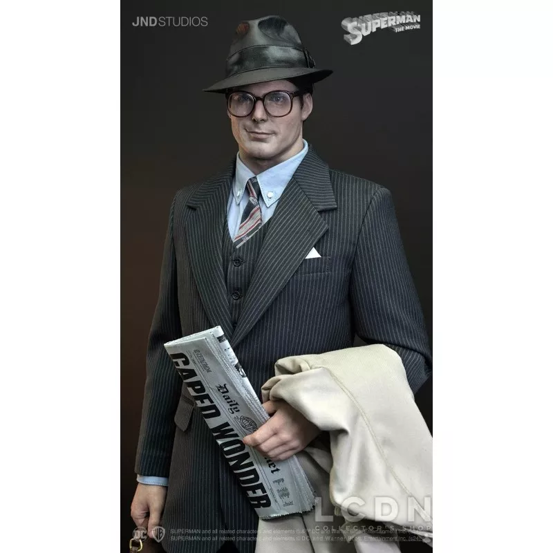 Superman (1978) Christopher Reeve Statue Clark Kent Dual Version 1/3 Hyperreal Movie JND Studios 72cm