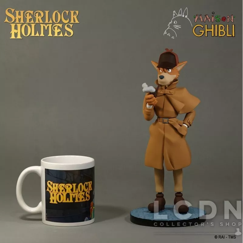 Sherlock Holmes Statue Miyazaki Ghibli Semic Animation Collection 26cm