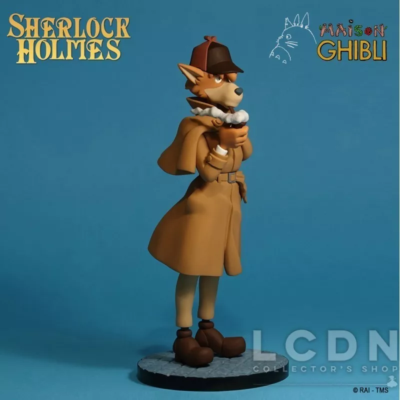 Sherlock Holmes Statue Miyazaki Ghibli Semic Animation Collection 26cm