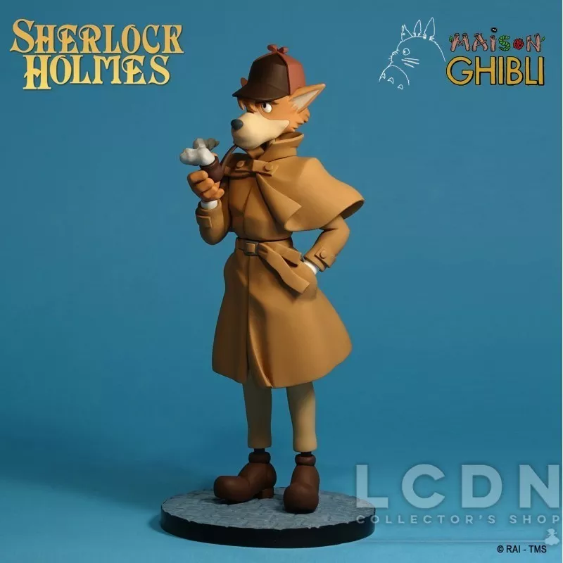 Sherlock Holmes Statue Miyazaki Ghibli Semic Animation Collection 26cm