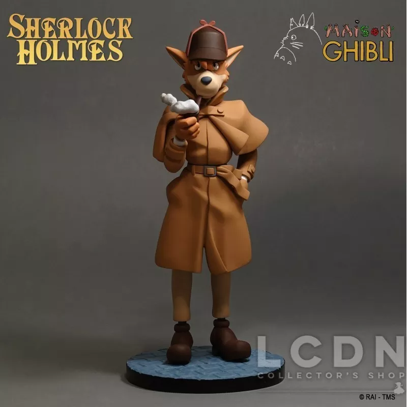 Sherlock Holmes Statue Miyazaki Ghibli Semic Animation Collection 26cm