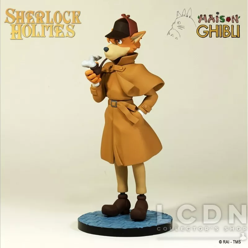 Sherlock Holmes Statue Miyazaki Ghibli Semic Animation Collection 26cm