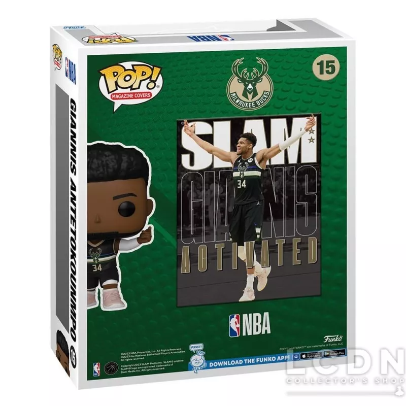 NBA Cover POP! Basketball Giannis Antetokounmpo (SLAM Magazin) Vinyl Figure 10cm N°15