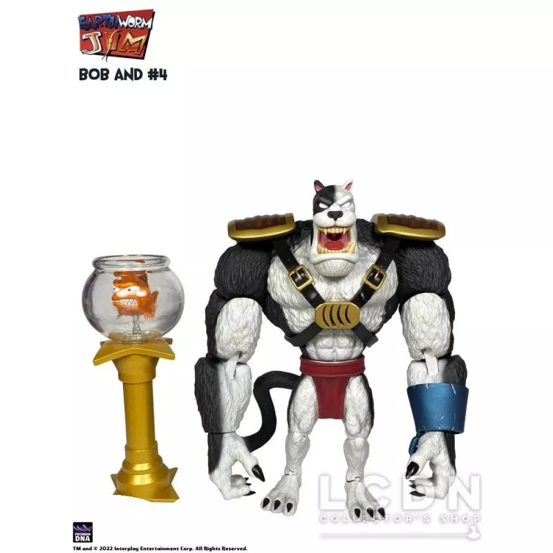 Earthworm Jim Action Figure Wave 1: Bob the Killer Goldfish &amp; N4 15cm