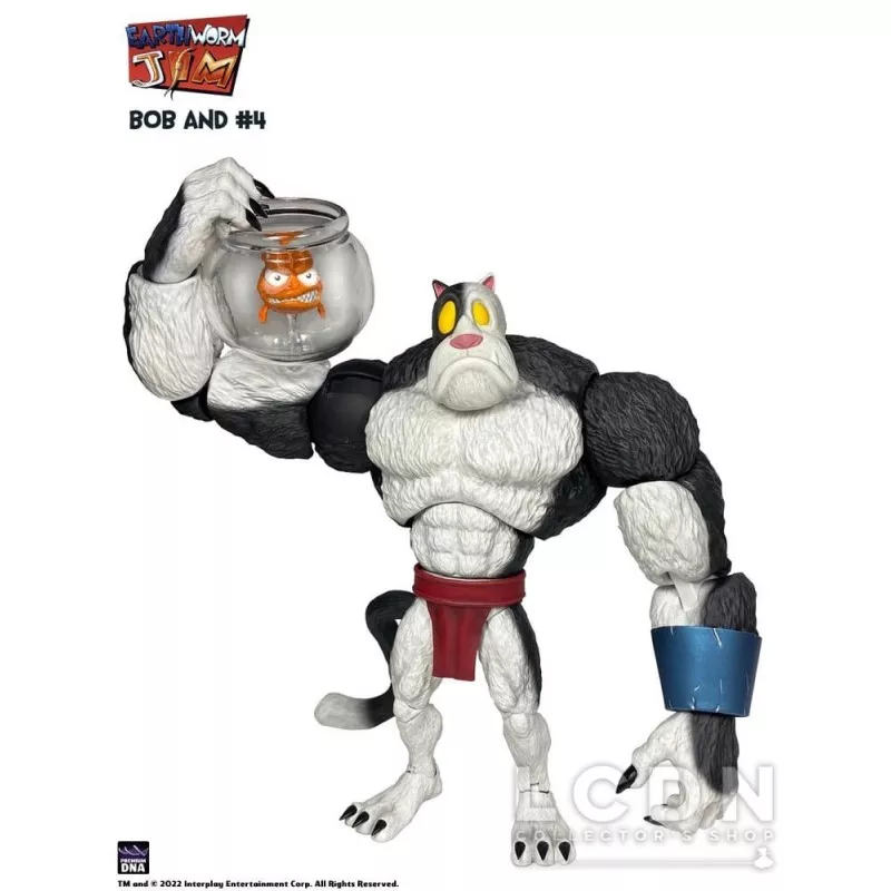 Earthworm Jim Action Figure Wave 1: Bob the Killer Goldfish &amp; N4 15cm