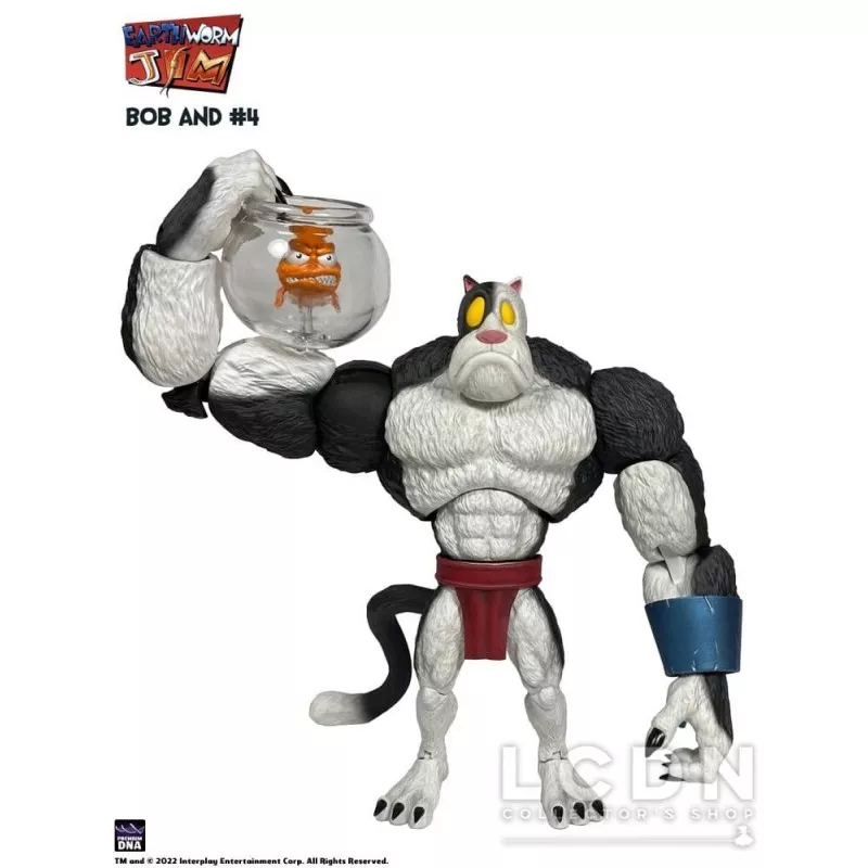 Earthworm Jim Action Figure Wave 1: Bob the Killer Goldfish &amp; N4 15cm