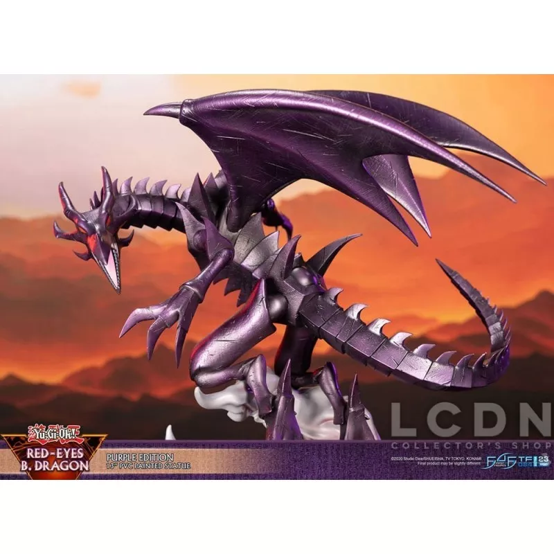 Yu-Gi-Oh! Figurine Red-Eyes B. Dragon Purple Colour 33cm