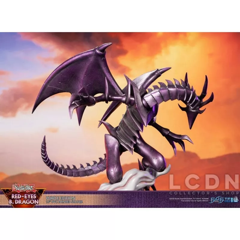 Yu-Gi-Oh! Figurine Red-Eyes B. Dragon Purple Colour 33cm