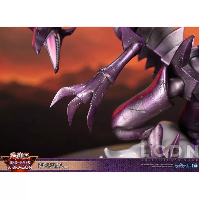 Yu-Gi-Oh! Figurine Red-Eyes B. Dragon Purple Colour 33cm