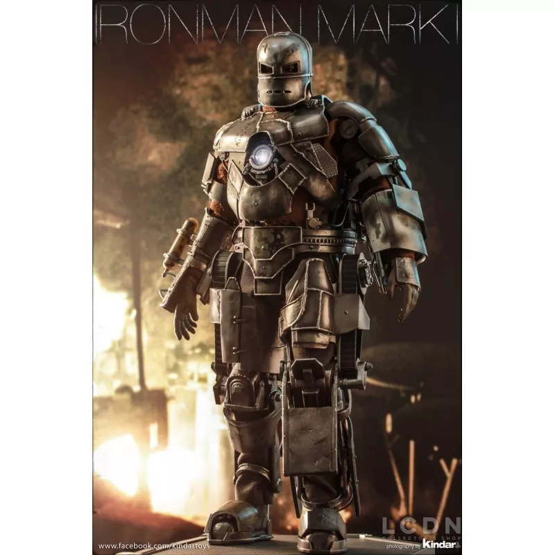 Hot Toys MMS605D40 Iron Man Collectible Action Figurine 1/6 Iron Man Mark I 30cm